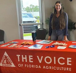 Kendall Bauer represented Florida Farm Bureau at the Small & Beginning Farmers Mini Conference on September 12, 2024.