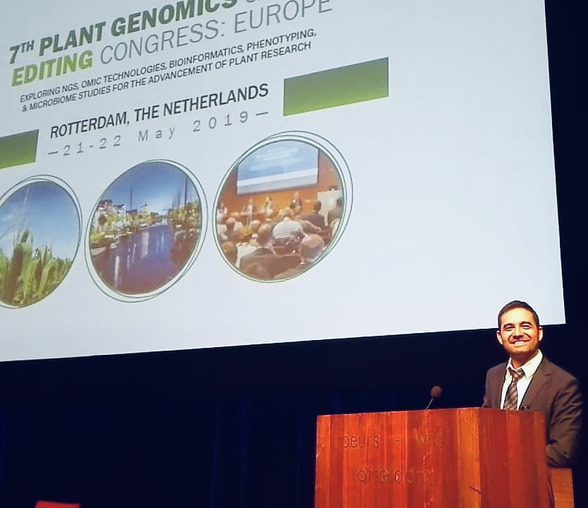 Early career plant pathologist spoke at European plant genomics
