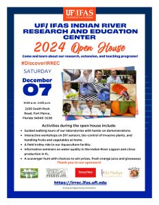 UF/IFAS Indian River Research and Education Center Open House 