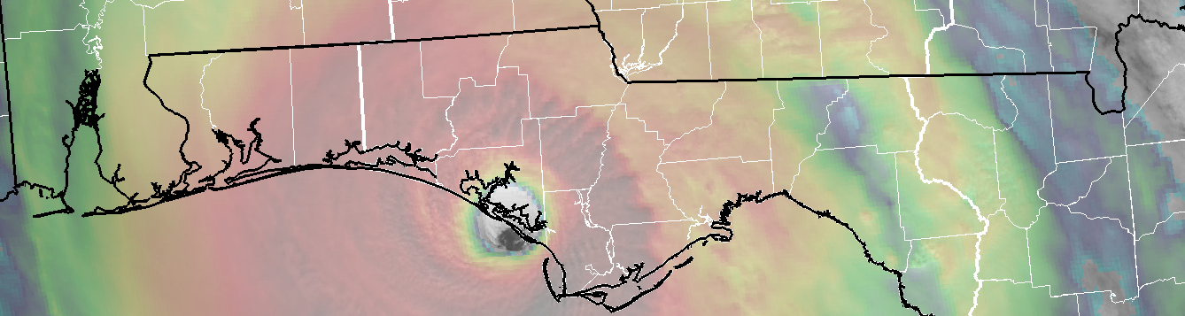 Hurricane Michael satellite image