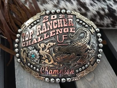 2022 UF Top Rancher Champion Buckle