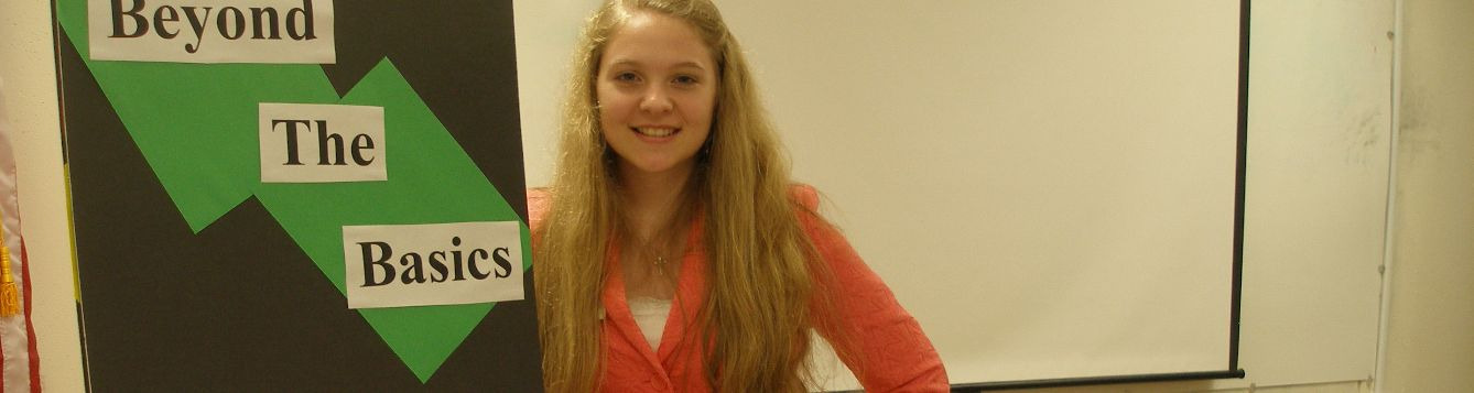 4-H youth gives demonstration speech