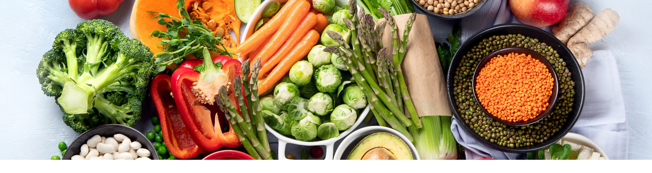 fruits and vegetables and legumes