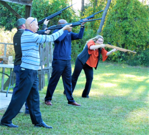 UF/IFAS Extension Faculty & Staff Participating in a 4-H Shooting Sports Demonstration.