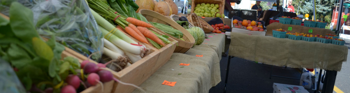 Farmers markets are a good way to shop local