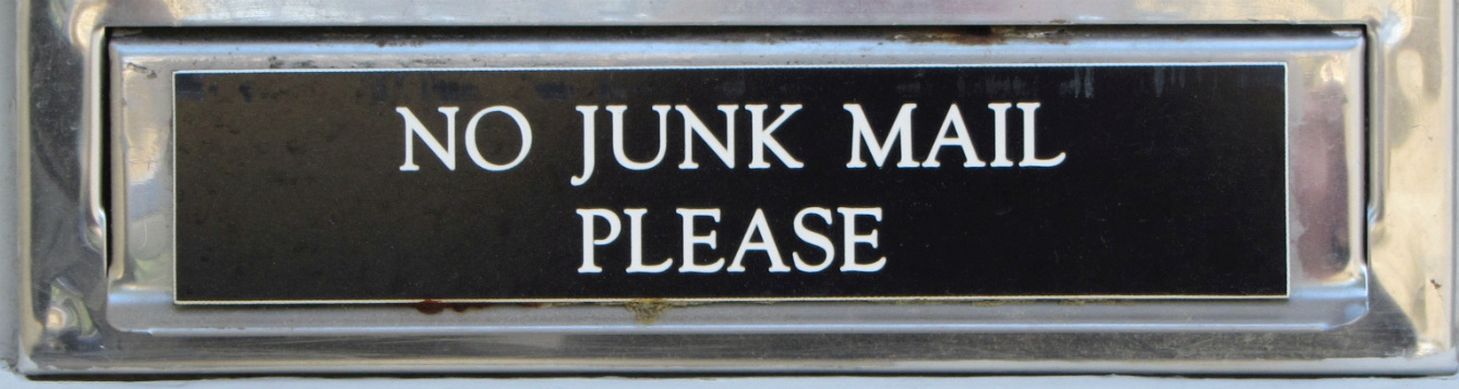 No Junk Mail Please