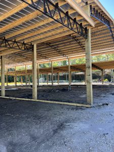 A new pole barn structure will soon be filled with plants at a local retail nursery.