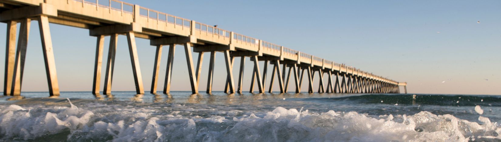 Navarre Fishing Pier in Navarre, Florida, photographed for the Naturally Escarosa phone application.