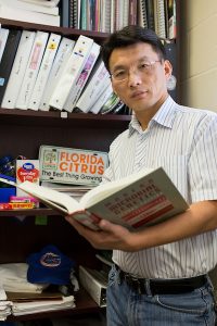Dr. Nian Wang, professor at the Citrus Research and Education Center