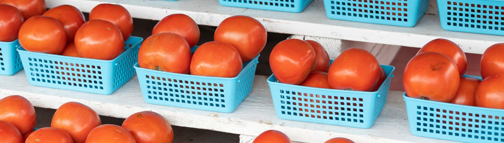Roadside market produce.