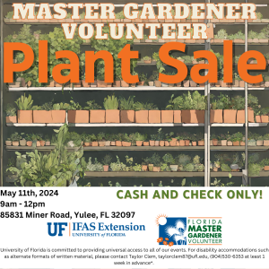 Flyer for MGV Plant Sale