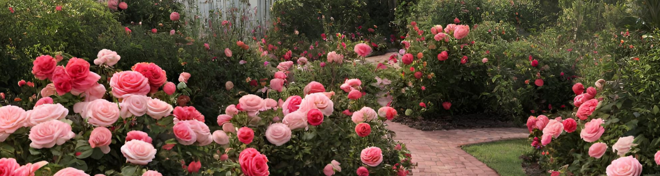 AI generated rose garden.