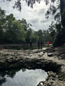 Flow measurements with Minimum Flows and Hydrologic Data Services at Lafayette Blue Springs. 