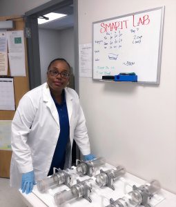 image- Chelsea Smartt at her lab