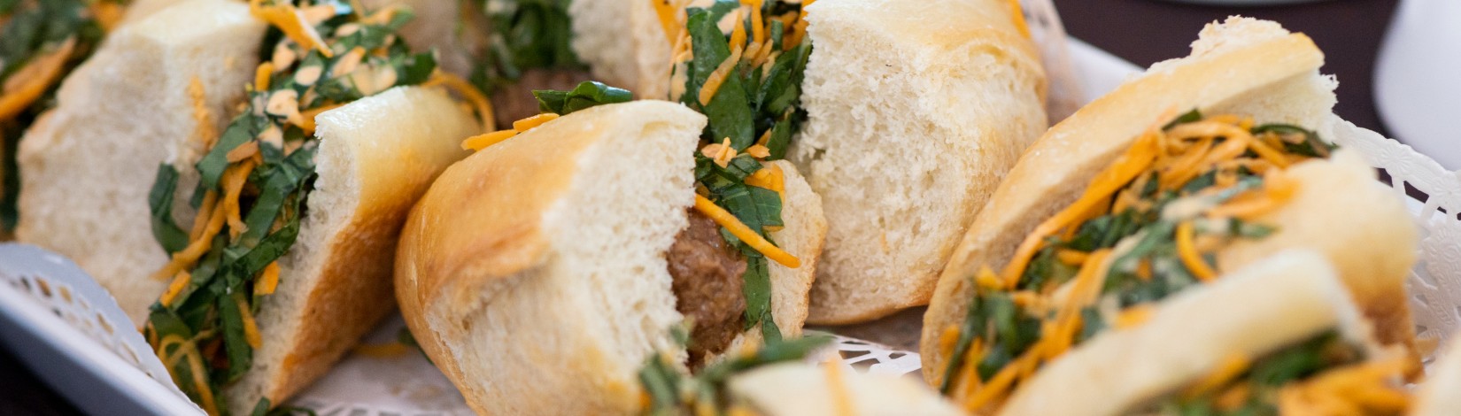 Sandwiches from the 2019 Flavors of Florida at the Fresh off the Farm Student Gardens and Ben Hill Griffin Stadium. Taken 04-11-2019