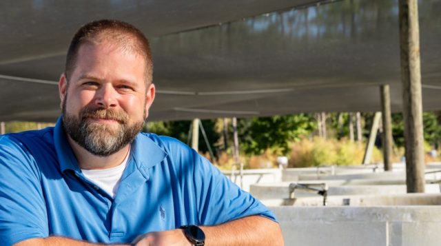Joe Bisesi, the new associate director for the UF/IFAS Center for Aquatic and Invasive Plants, at the CAIP office. Photo: UF/IFAS, Cayla Romano-Freeman
