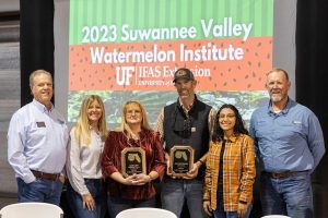 Whitehurst awarded as the 2023 FACAA Outstanding Agriculturalist - Levy County. Photo: Cat Wofford, UF/IFAS Communications 