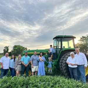 Riverbend Farms Family Photo in their Spring 2025 Watermelon Field.