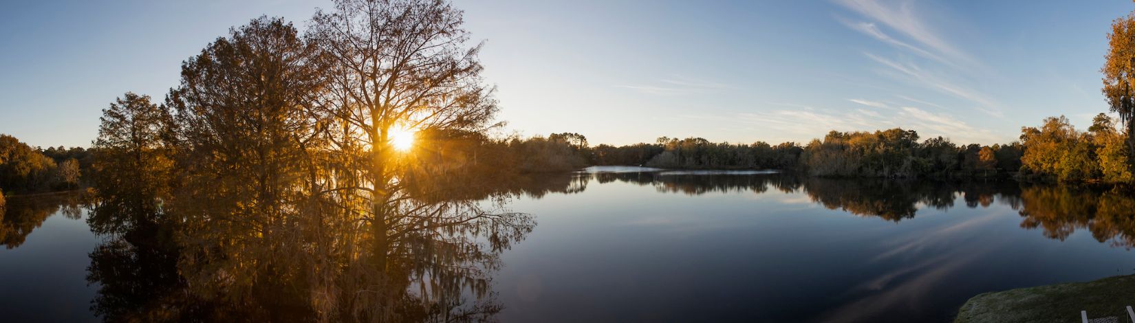 Sunrise at Lake Alice.