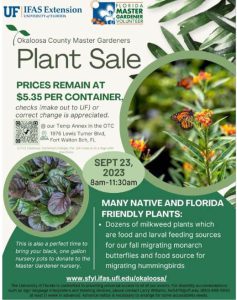 Master Gardener Plant Sale flyer