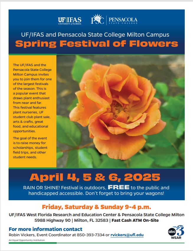 Flyer for 2025 Spring Festival of Flowers