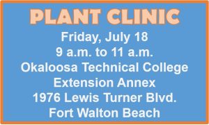 July Plant Clinic sign