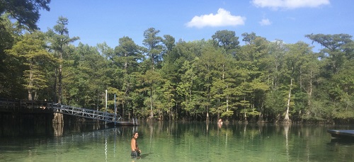 swimmer at morrison springs