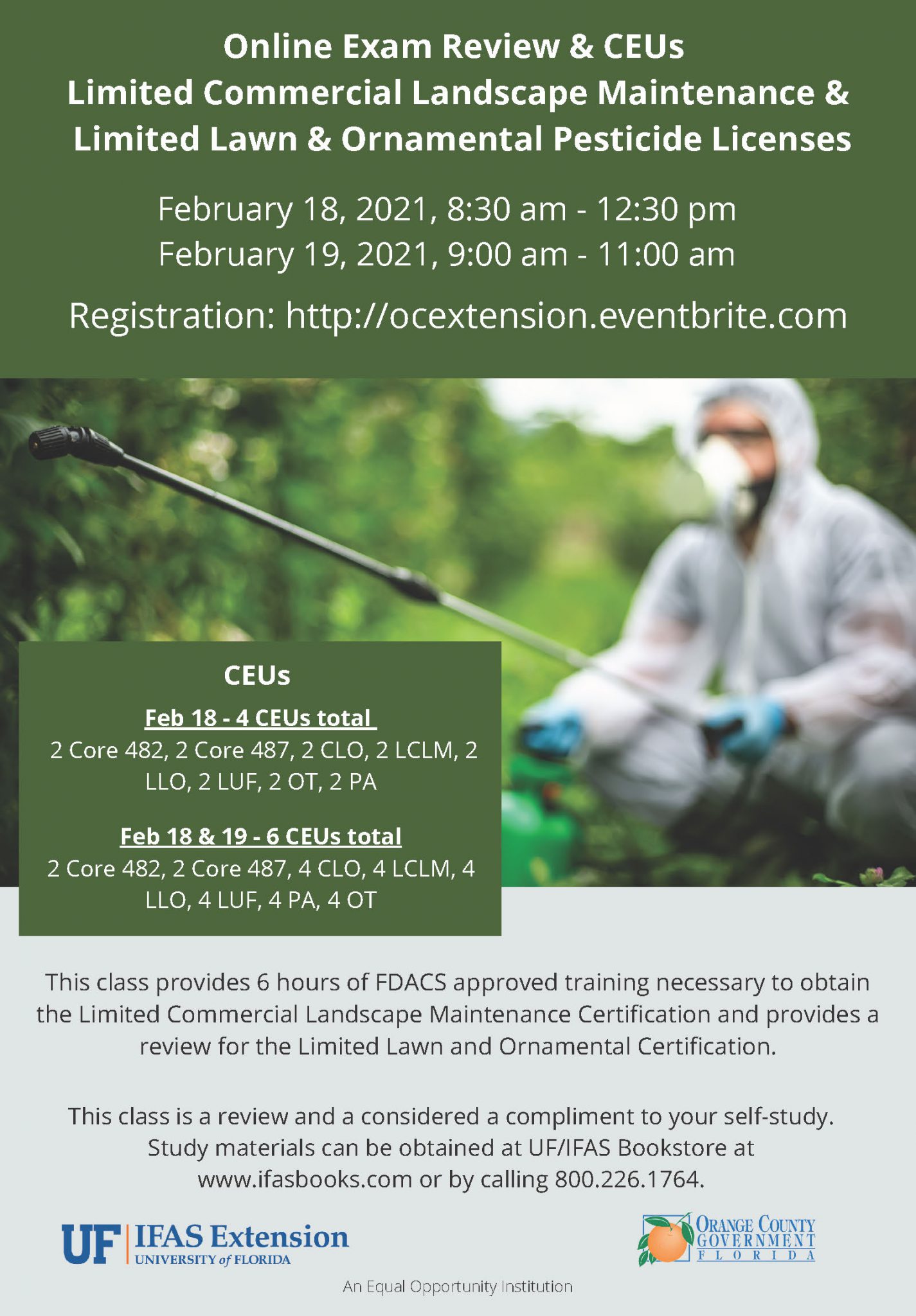 Limited Pesticide Applicator's License Review and CEUs UF/IFAS