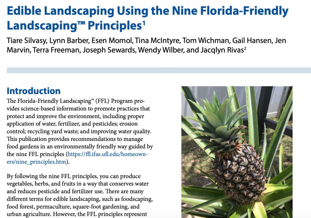 Edible Landscaping EDIS