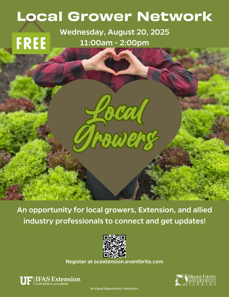 flyer for the local growers network event.