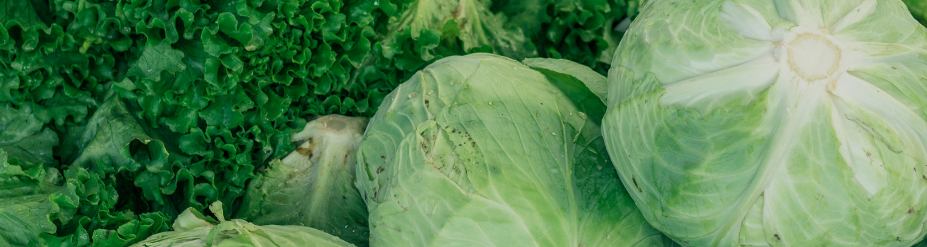 cabbages and leafy greens