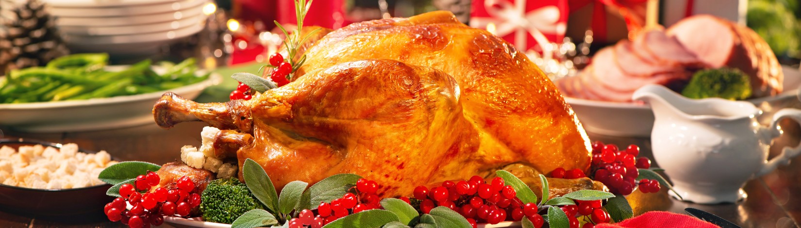 Christmas turkey dinner.