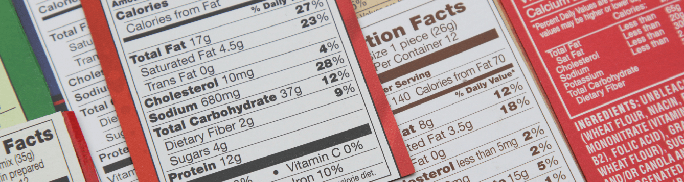 nutrition facts label