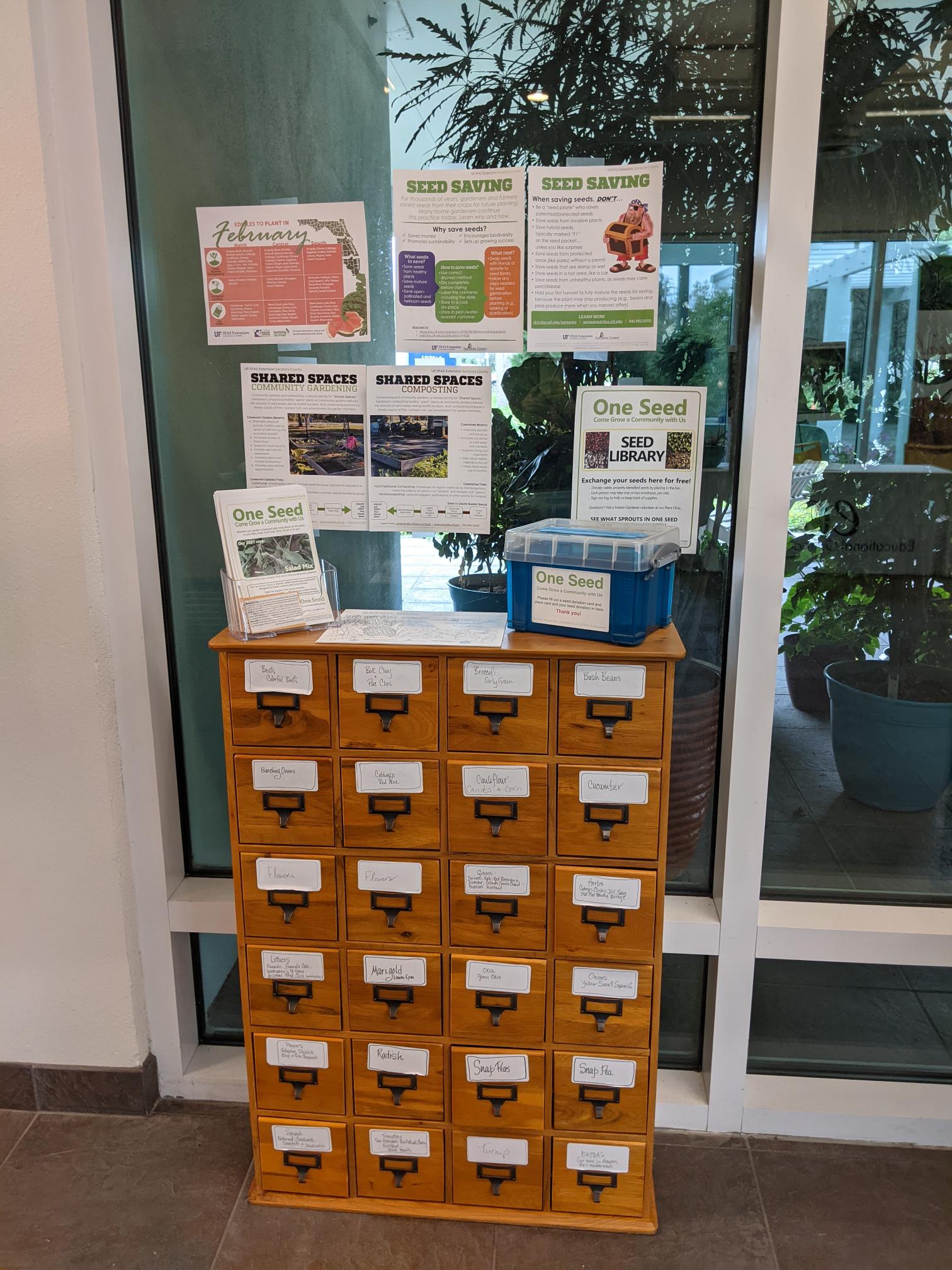 Seed Library at Sarasota County Extension