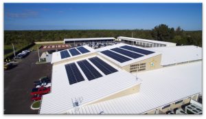 Human Service non-profit, Children Firsts', rooftop solar array.