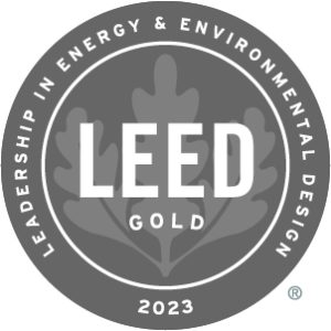 U.S. Green Building Council Leadership in Energy and Environmental Design (LEED) “Gold” certification logo