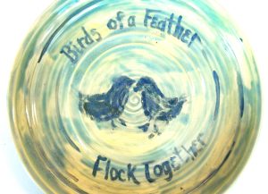 The new President’s Recognition Passionvine Award, a clay birdbath designed by Becky Coleman and made by Molly Bartlett. [CREDIT: UF/IFAS Extension Sarasota County]