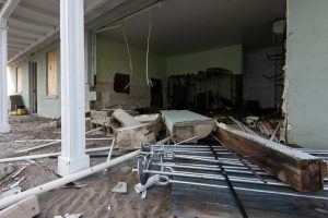 Damaged infrastructure to the UF/IFAS Nature Coast Biological Station in the aftermath of 2023's Hurricane Idalia. [CREDIT: UF/IFAS, Tyler Jones]