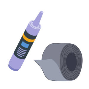 Caulk and weather stripping