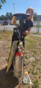 MMS specialist shows off the parts of a route trap