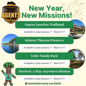 graphic listing 4 new Agents of Discovery missions for 2026