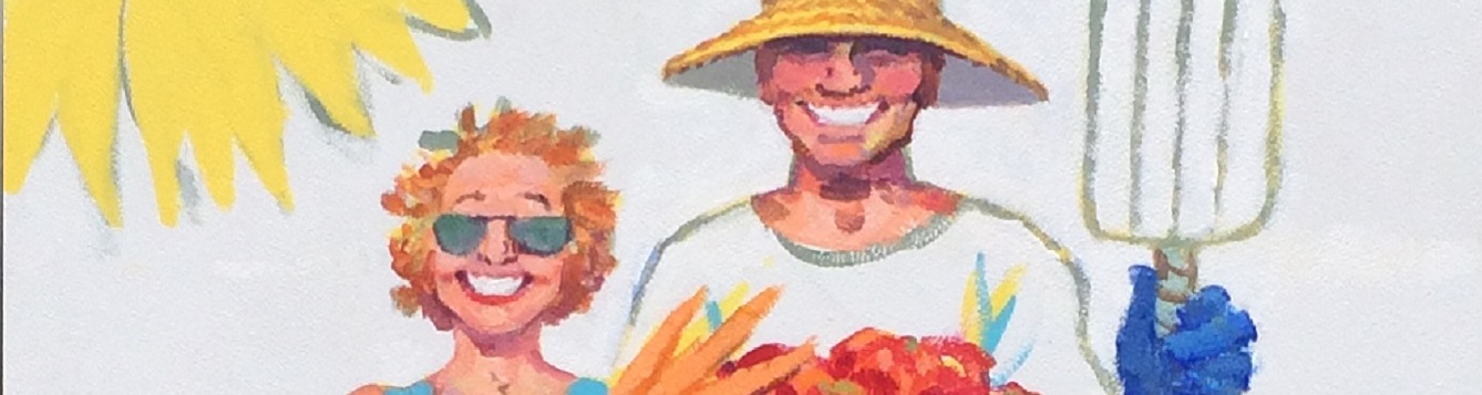 image of garden art mural