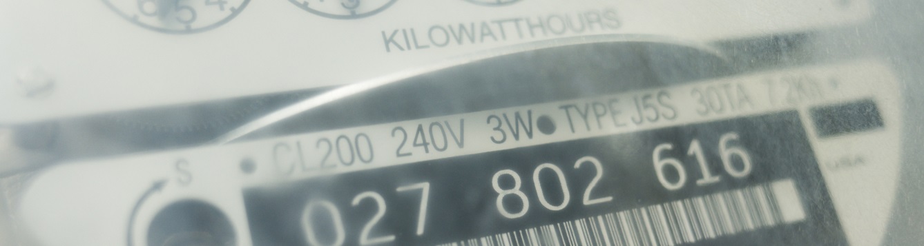 an electric utility meter