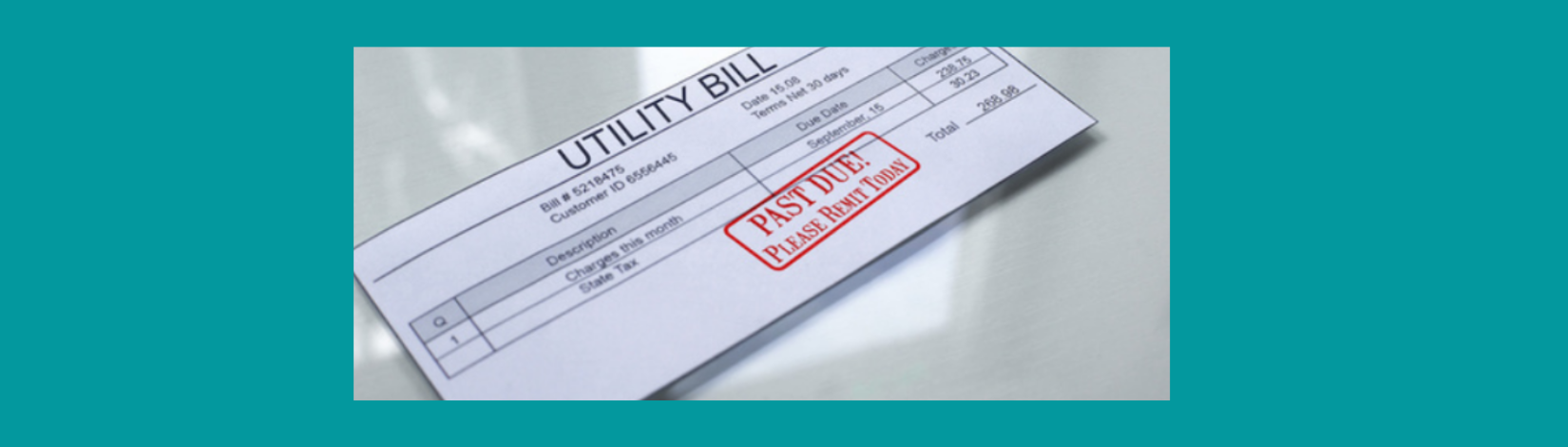 A utility bill marked past due, please remit payment today