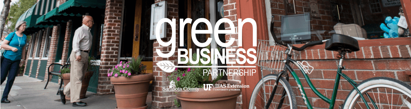 customers walk past downtown storefronts, in this photo-illustration for the sarasota county green business partnership. [credit: uf/ifas extension sarasota county]