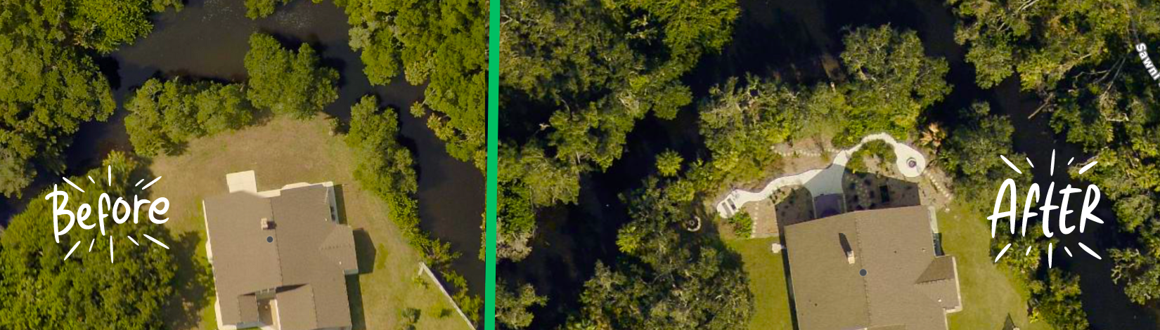 Before and After Landscape aerial.