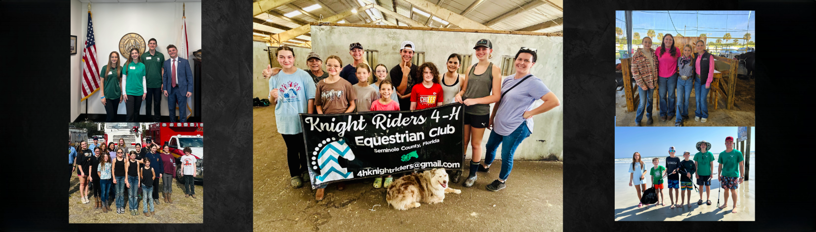 Header with multiple Seminole County 4-H clubs