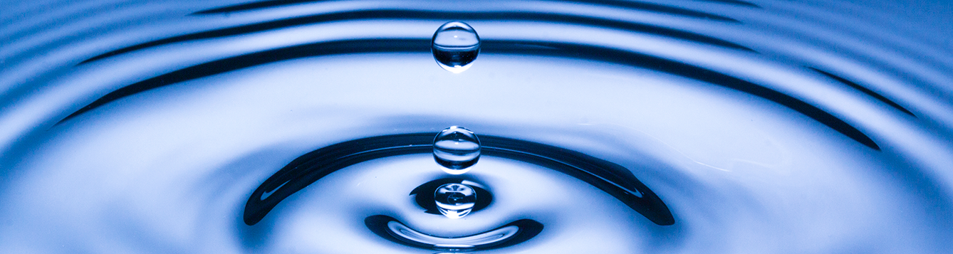 water drop and ripples