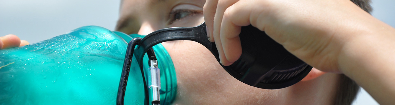boy drinking water