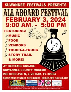 flyer for All Aboard Festival